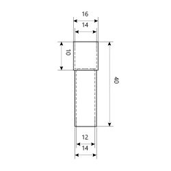 Полый удлинитель дверного глазка APECS HDVE-16/30-CR (хром)