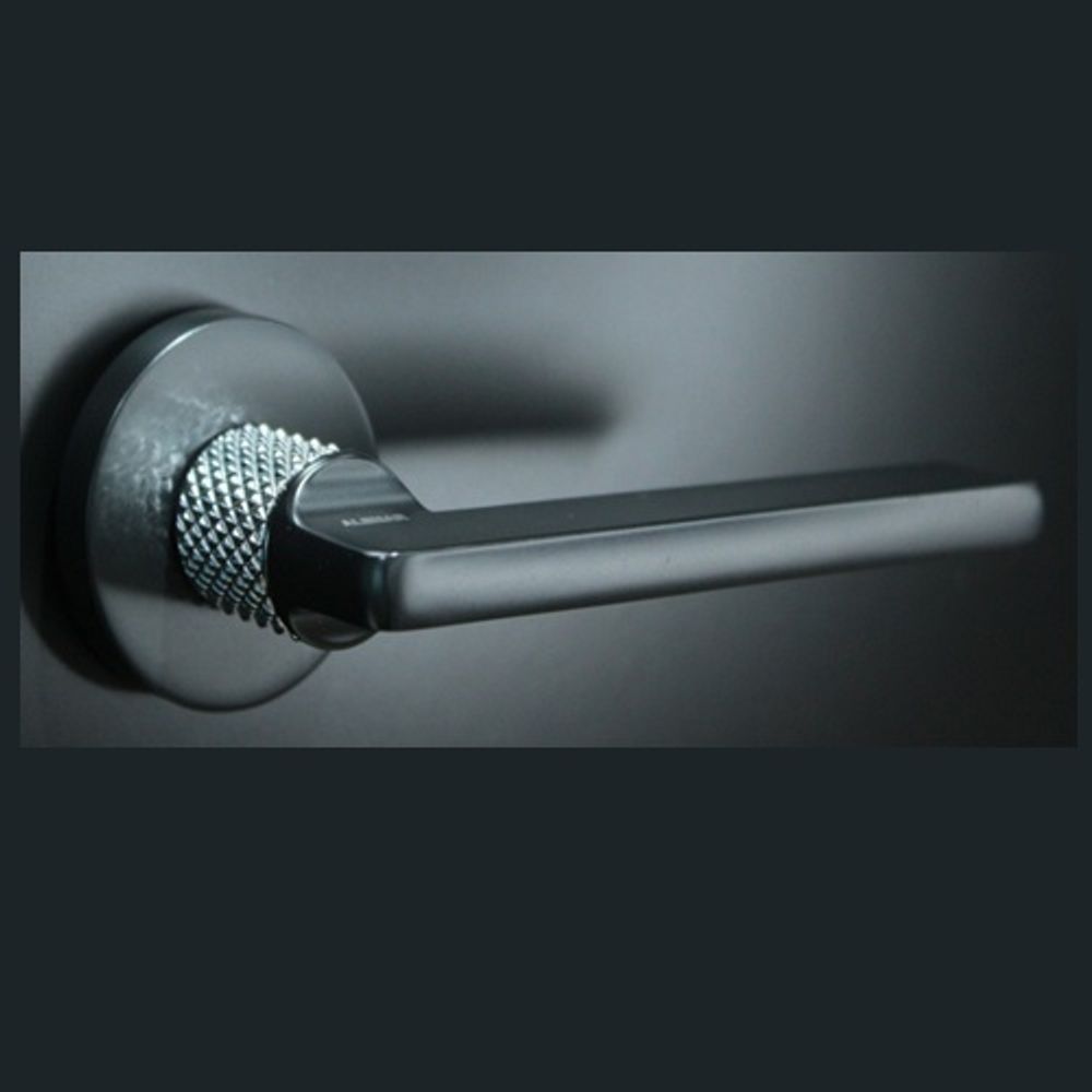 Ручка раздельная ALEMAR A8265-60 MATT BLACK/CP матовый черный/хром