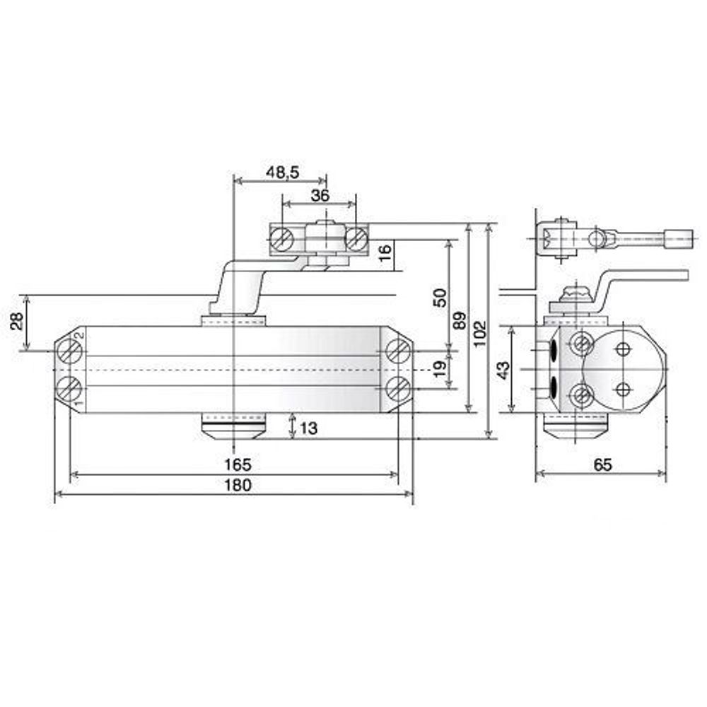 Доводчик дверной DORMA TS-77/4 коричневый