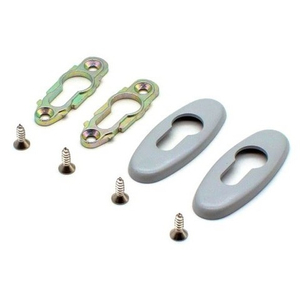 Накладки на цилиндр замка для дверей (пара) STUBLINA 1031.04.315 серый (RAL 9006)