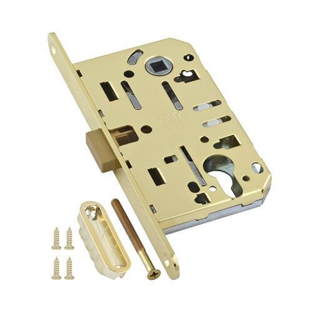 Замок межкомнатный под цилиндр AGB MEDIANA POLARIS B06103.50.03.567 (латунь) /25599/