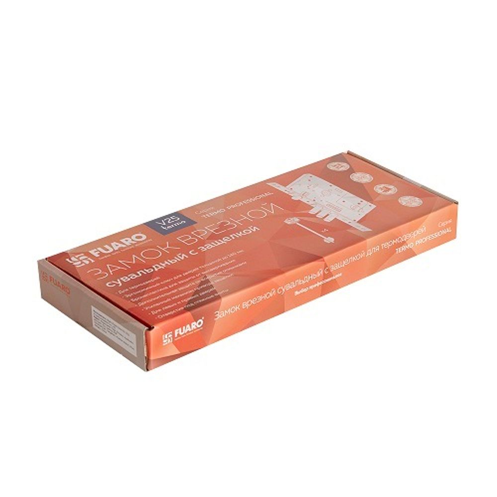 Замок врезной сувальдный FUARO TERMO V25/S-60.85.3R16 /48749/