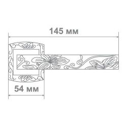 Ручка дверная Leo L3702-31 S/A антич.никель