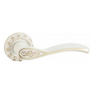 Ручка дверная VANTAGE V85WG белый/золото