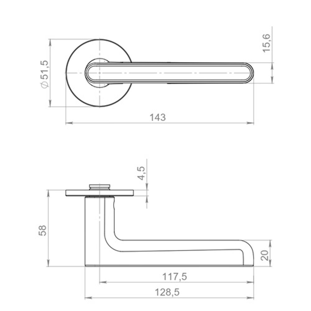 Ручка раздельная ARMADILLO CINNAMON R.YM MWSC-33 итальянский тисненный /62159/
