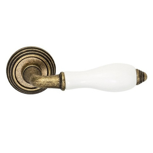 Ручка дверная ADDEN BAU PORCELLANA V214 AGED BRONZE состаренная бронза