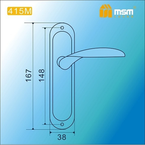 Ручки на планке MSM 415M SN мат.никель