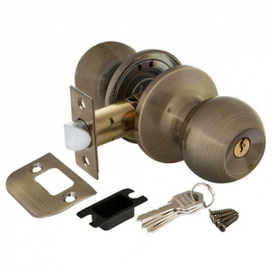 Ручка защелка AJAX 6082 AB-E (кл./фик.) бронза /44419/