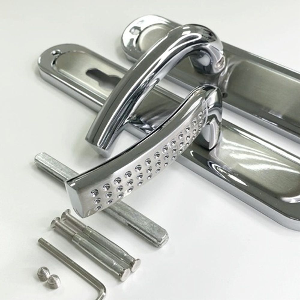 Ручки на планке VETTORE 85.326 AL SN/CP мат.никель