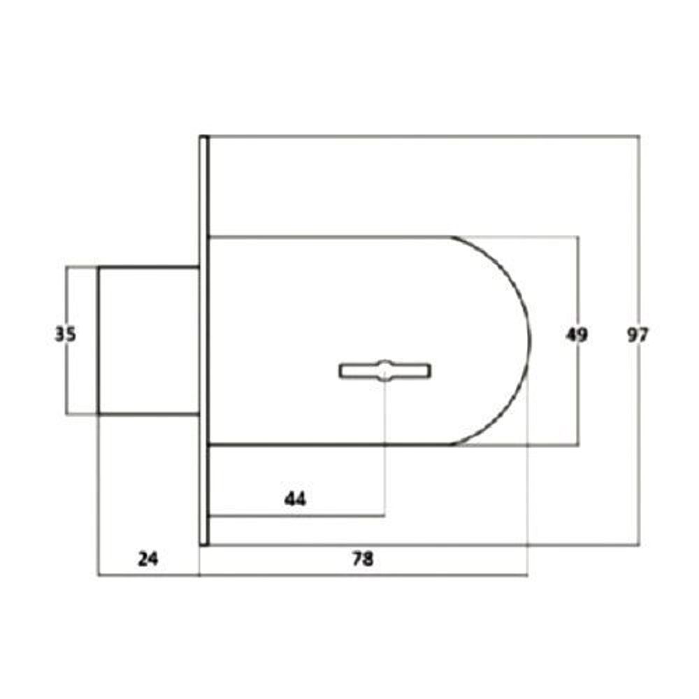 Замок врезной VETTORE 700