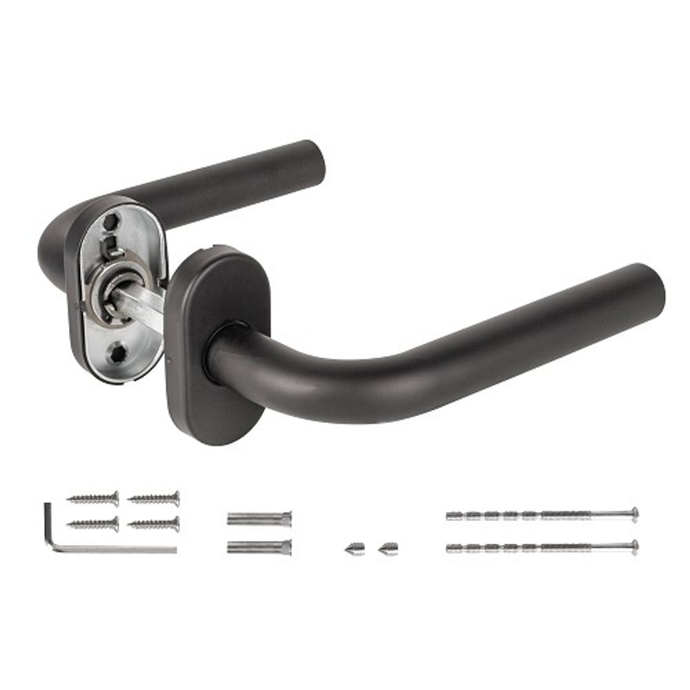 Ручка раздельная FUARO DSS-0201P/19 black (нержавейка 201) /60351/