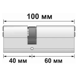 Цилиндровый механизм CISA ASIX OE300-25.12 (100 мм/35+10+55) SN /22097/
