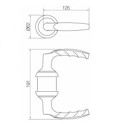 Замок с ручкой HOPPE HCS A1530 SK/OL WC F1-2 (серебристый)
