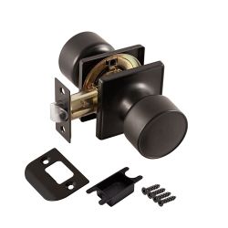 Ручка защелка PUNTO DK772 BL-PS (без фик.) черный /58403/