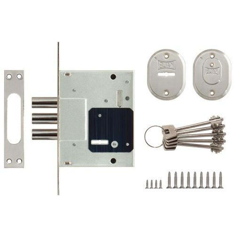 Замок врезной сувальдный KALE KILIT 257/L 5кл. /19233/