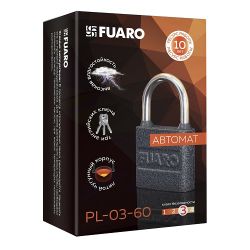 Замок навесной FUARO PL-03-60 англ. 3 кл. /42589/