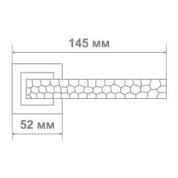 Ручка дверная Leo Z0-0282 SBL мат.черный