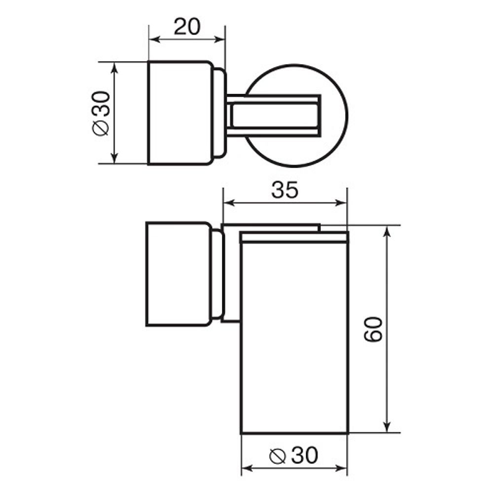 Упор дверной магнитный PALLADIUM 05H-M PC мат. хром