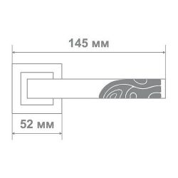 Ручка дверная Leo Z0-02211 CPB хром/черный