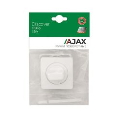 Ручка поворотная AJAX BK6 JK WH-19 белый /57523/