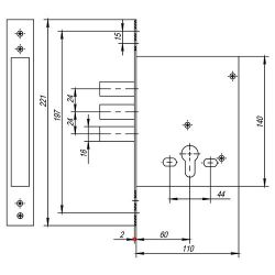 Корпус замка CISA 56.426 Blockator /35873/