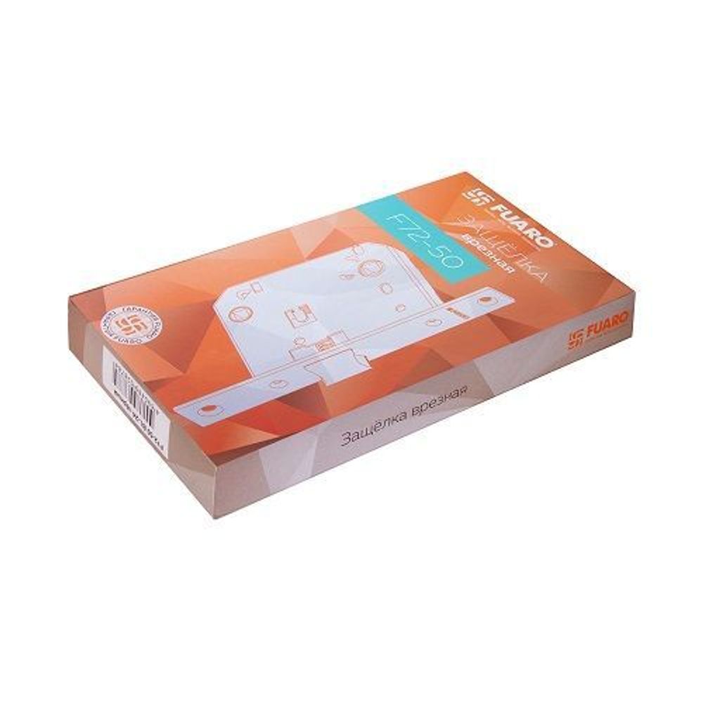 Защелка врезная FUARO F72-50 BL-24 черный /42643/