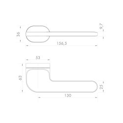 Ручка раздельная ARMADILLO DUNE UCR AC-9 медь /61957/
