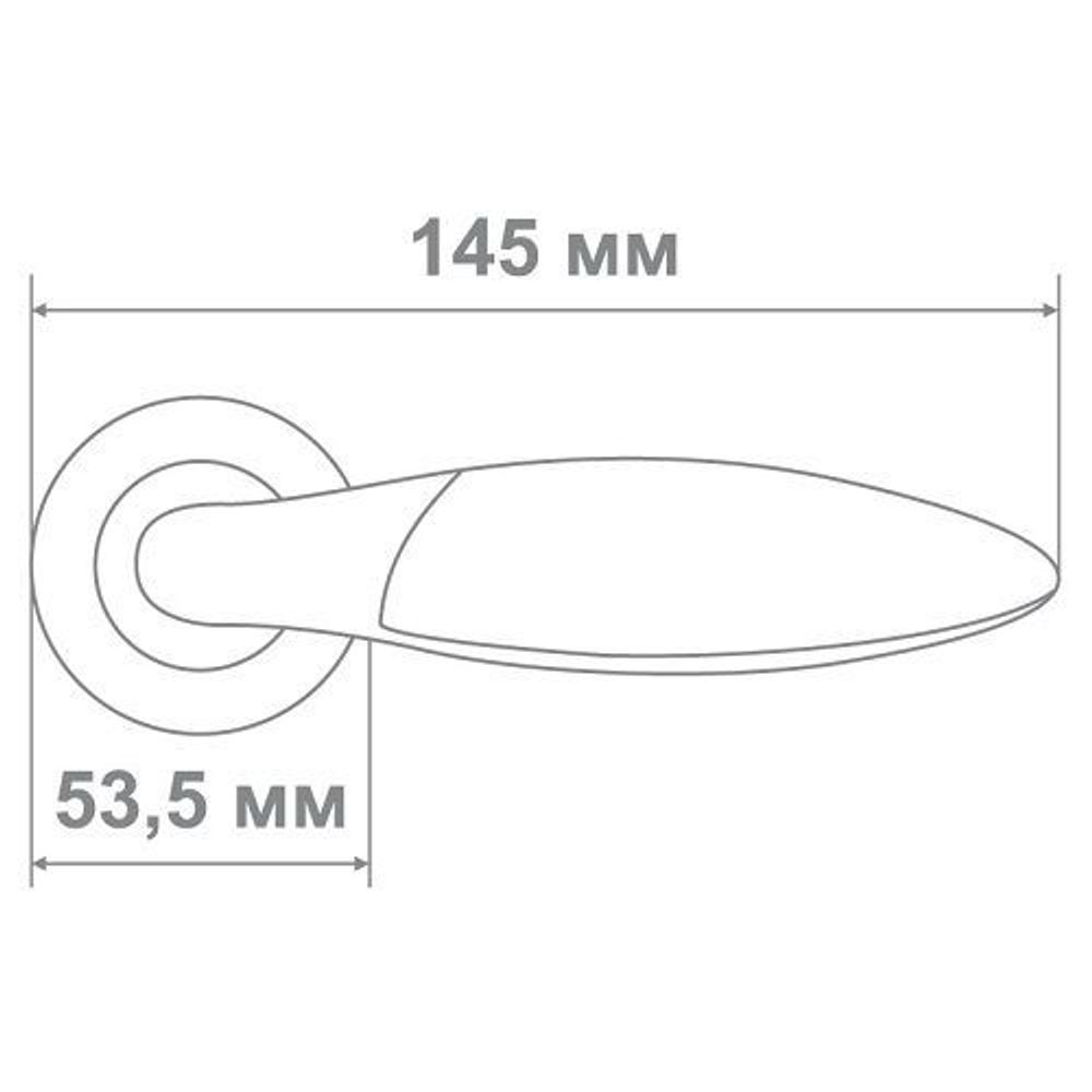 Ручка Медио M5133-86 BN/CP черный/хром