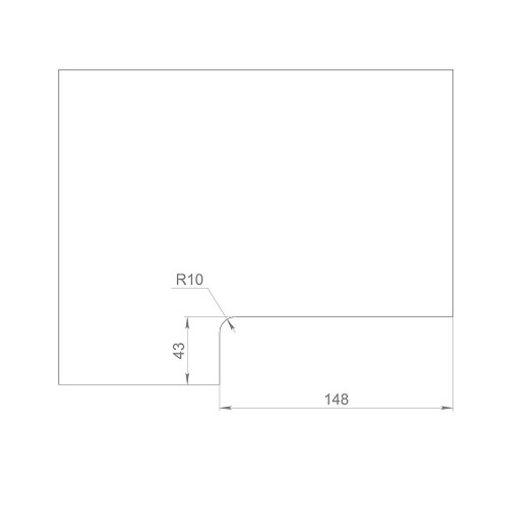 Замок для стеклянной двери ARMADILLO RANGE L10 SS нерж.сталь /57907/