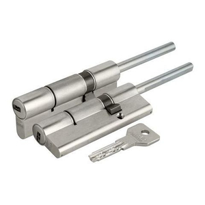 Цилиндровый механизм CISA под вертушку (дл. шток) ASIX OE307-87.12 (90 мм/55+10+25), НИКЕЛЬ /23917/