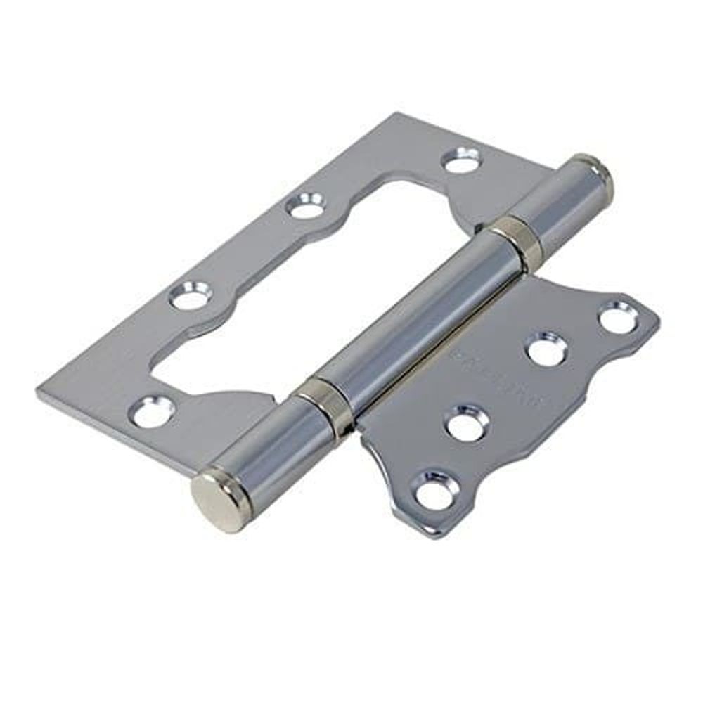 Петля универсальная без врезки PALLINI PFH 100x75x2,5 2BB SC матовый хром (1шт.)