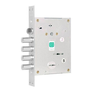 Замок врезной ГАРДИАН ЗВ 40.11 Т "Quattro" левый (5 кл.длинный кл. 54 мм) /36133/