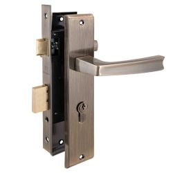 Замок врезной АЛЛЮР АРТ ЗВ4-70.09 AB ст.бронза