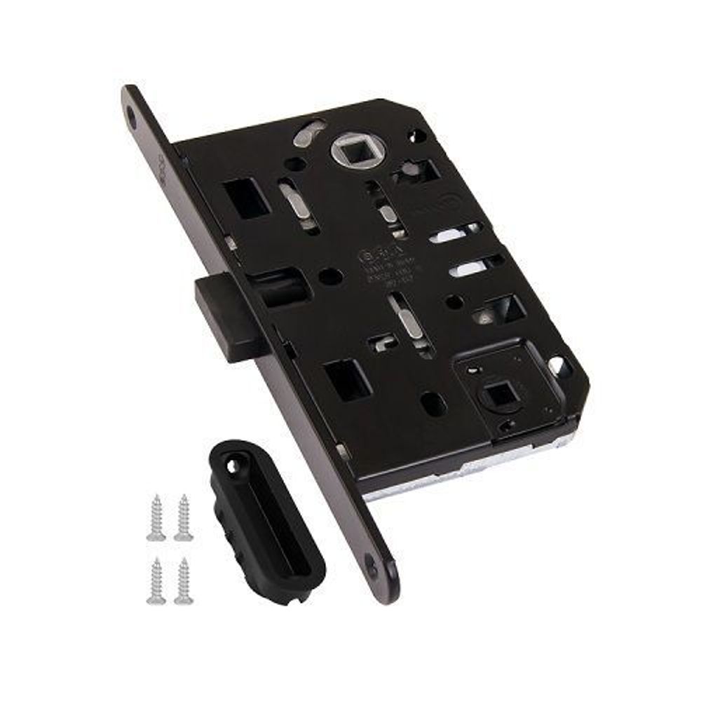 Замок межкомнатный AGB WC MEDIANA POLARIS B06102.50.93.567 (черный) /36553/