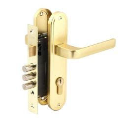 Замок врезной APECS 1026/60 G золото