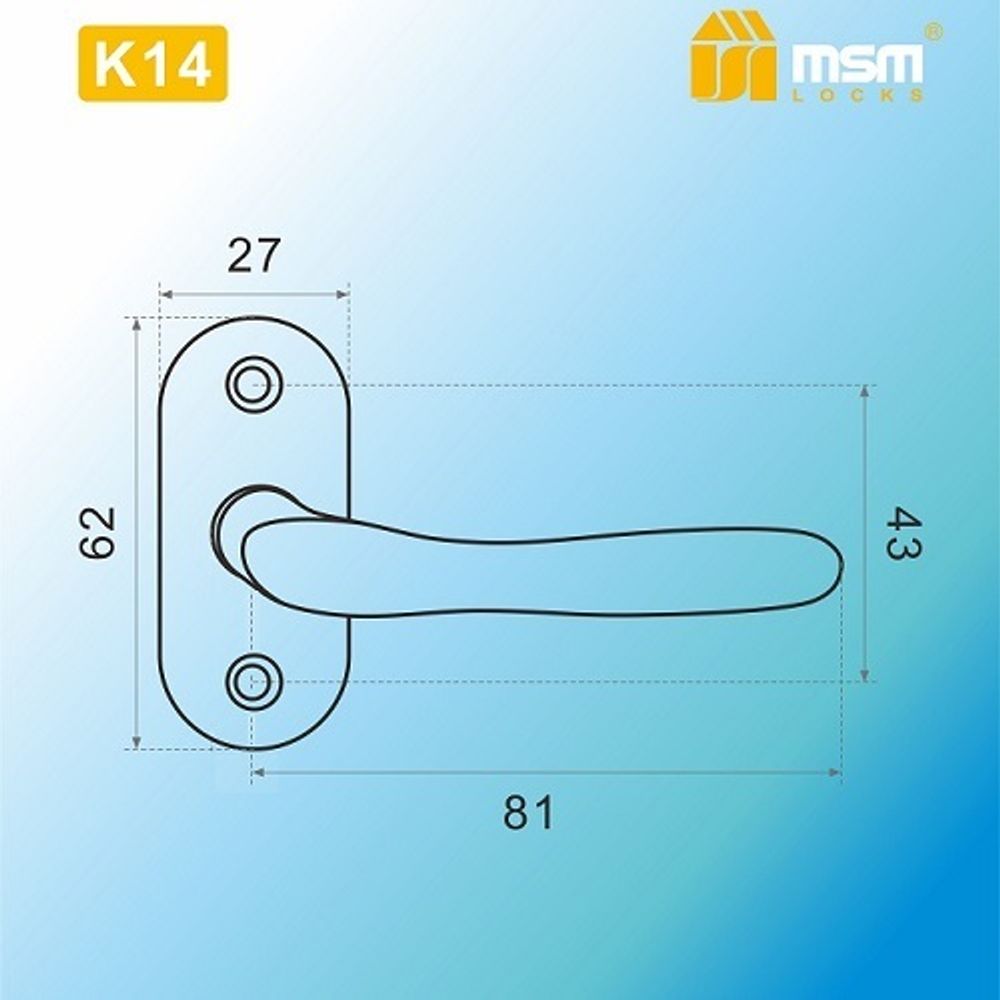 Оконная ручка MSM K14 SB мат.золото