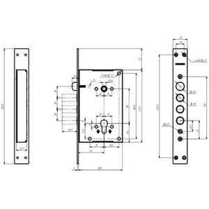 Замок врезной ГАРДИАН 102.11Т (б/ц)