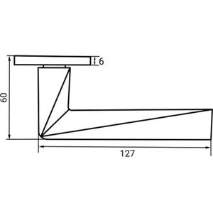 Ручка дверная PUERTO AL 552-03 SSC slim (супер сатин хром)