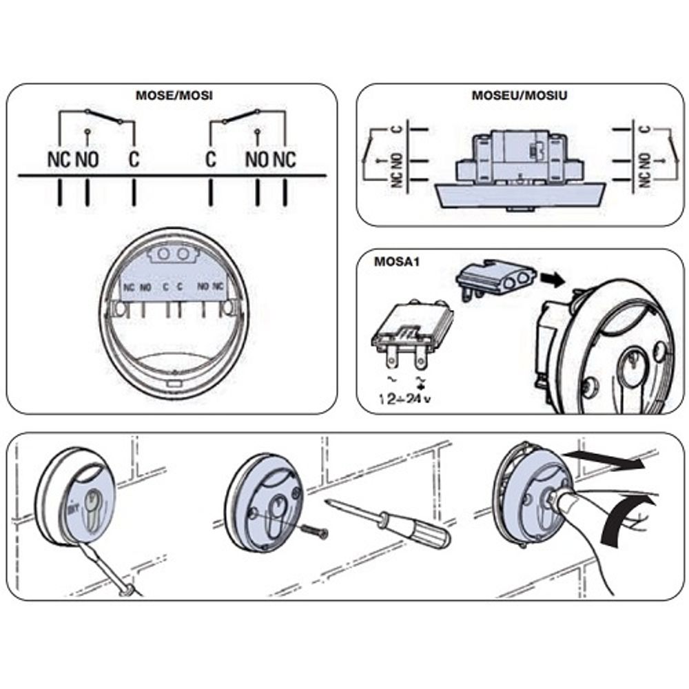 Замковый выключатель Nice Mose
