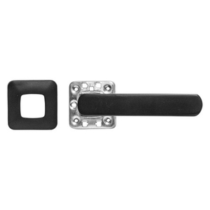 Ручка раздельная AJAX COMBO MD BL-24 черный квадрат 140мм /60617/