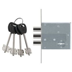 Замок врезной ГАРДИАН ЗВ 50.01 (4 кл. ЗК.503 Н-01) длинный ключ 71мм /41431/