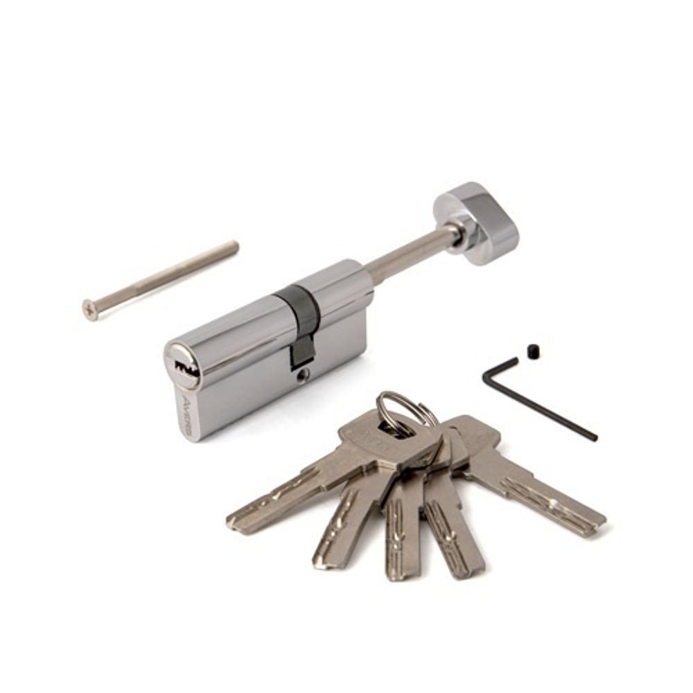 Цилиндровый механизм со штоком AVERS ZM-75 (30S/45)-S/65-C11 CP хром 5 кл.