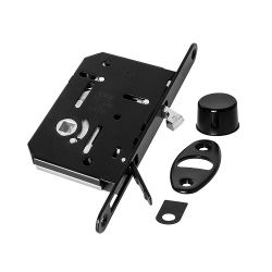 Замок межкомнатный для раздвижных дверей AGB SCIVOLA TRE WC B08981.50.93 (черный) /46373/