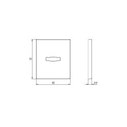 Декоративная накладка ARMADILLO ESC.S-auto.USS/K (PS Protector/USS) MWSC итал. тисненый /42453/