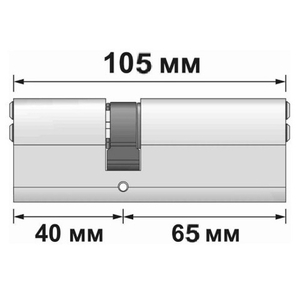 Цилиндровый механизм APECS SM-105 (40/65) NI никель