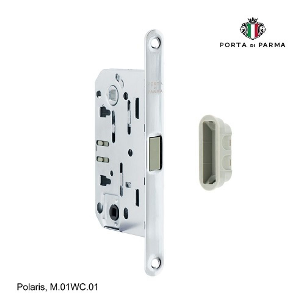 Замок врезной магнитный под фиксатор PORTA DI PARMA Polaris CP хром