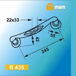 Ручка-скоба MSM B435 AC медь