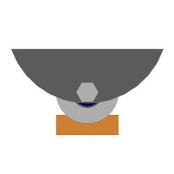 Ролик металл d-65 под трубу на платформе