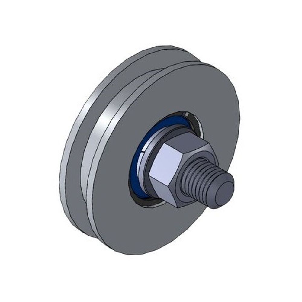 Ролик металл d-50 бельевой без скобы