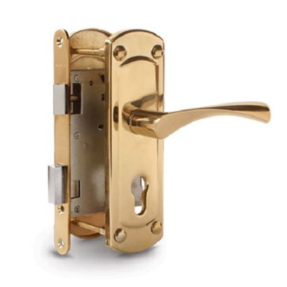 Замок врезной APECS 1423 G золото